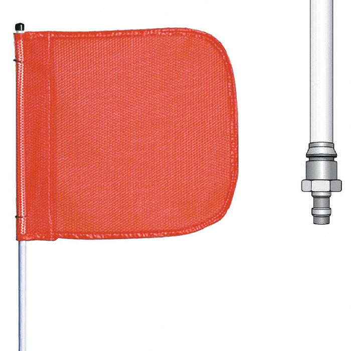Warning Whip 8 ft Includes Flag