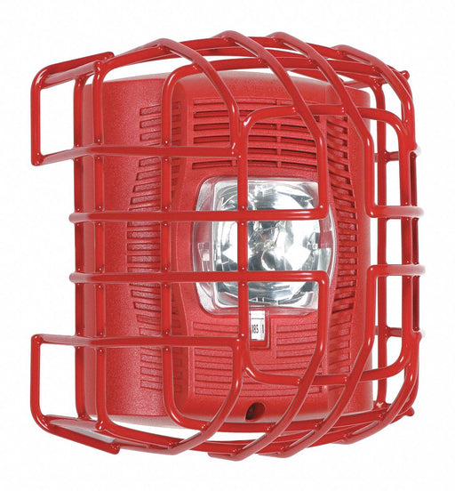 9-ga wire cage protects horn/strobe/spkr
