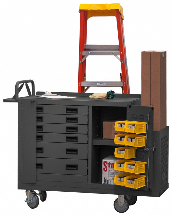 Mobile Cabinet Bench Steel 52-3/4 W 19 D