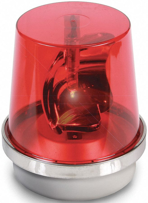Rotating Warning Light Halogen Red