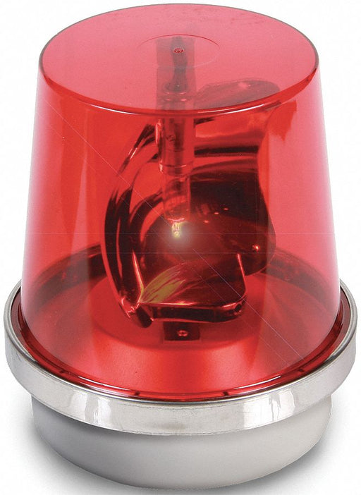 Rotating Warning Light Halogen Red