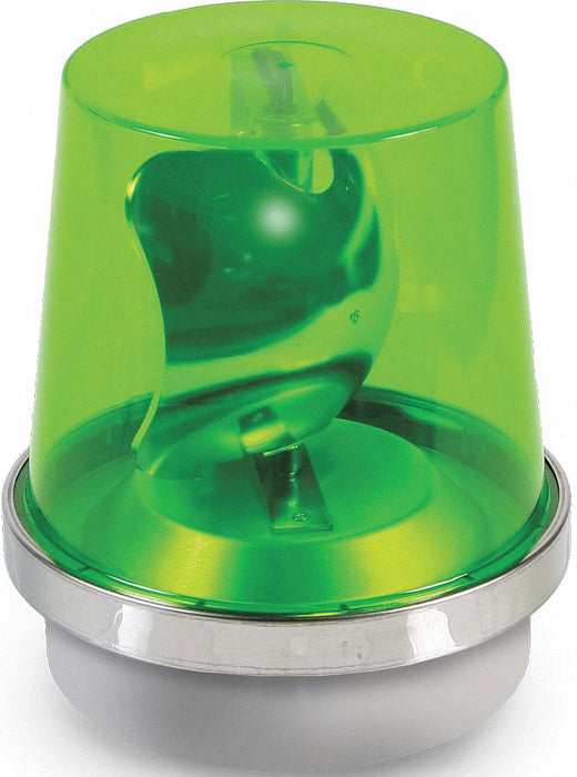 Rotating Warning Light Halogen Green