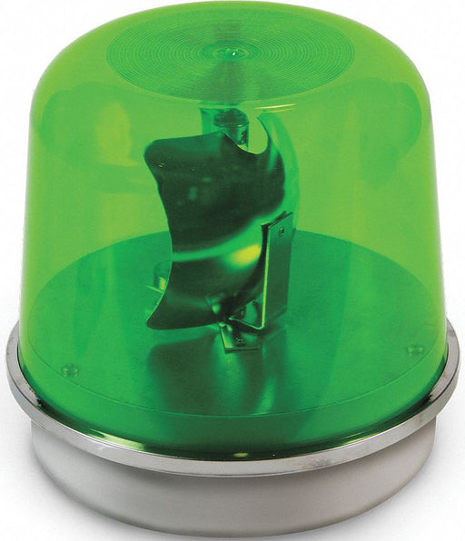 Rotating Warning Light Halogen Green