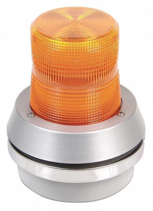 Flashing Light with Horn 120VAC Amb Lens