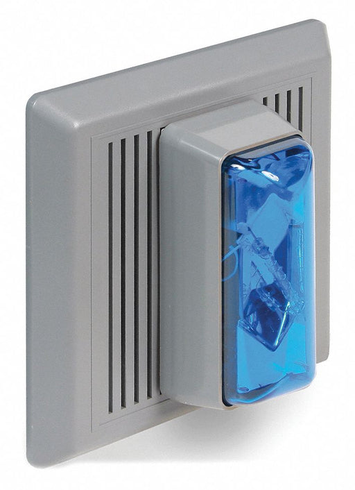 Horn Strobe Blue 5-1/2 in H 120VAC