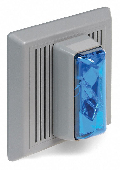 Horn Strobe Blue 24VAC/DC Indoor Flush