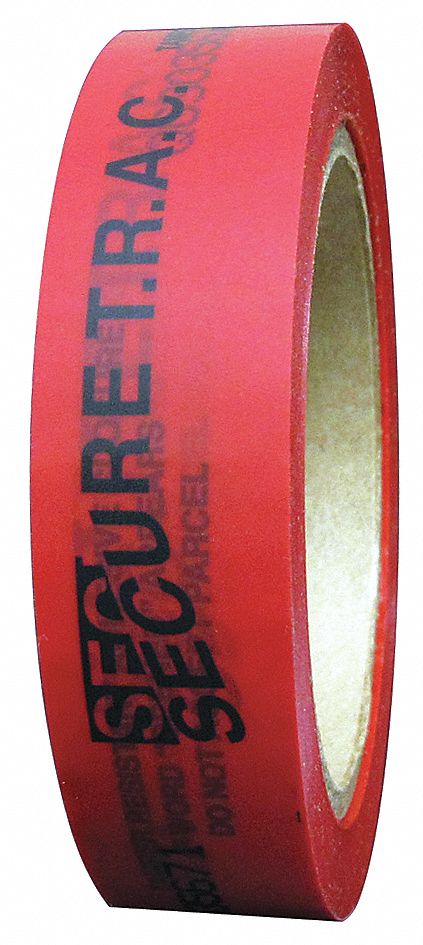 Tamper Evident Tape Red 1 In x 180 Ft