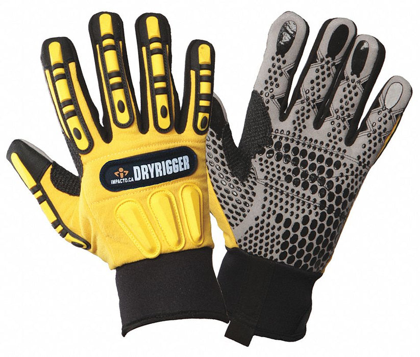 Anti-Vibration Gloves L Black/Yellow PR