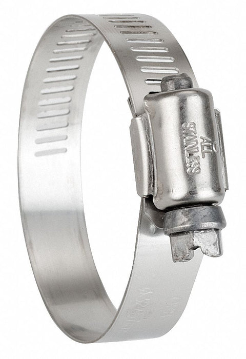 Worm Gear Hose Clamp 1/2 W 2 1/4 ID PK10