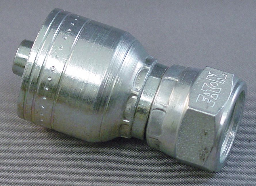 Crimp Fitting 1/4 I.D. 3/8 F BSPP