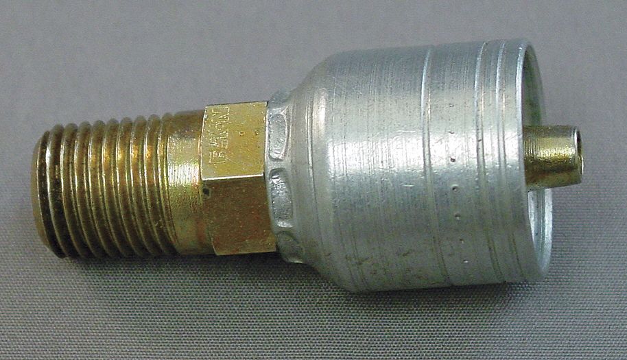 Crimp Fitting 3/4 I.D. 3/4 M BSPT