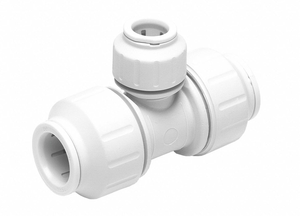 Tee Plastic Push-Fit 3/4  1/2  1/2 