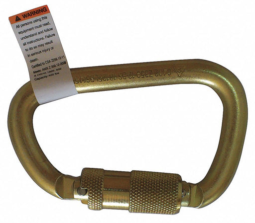 Carabiner Steel 4-1/16 in L Auto-Lock