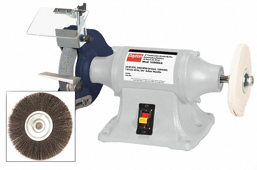 Bench Grinder 8 36 Grit 3/4HP