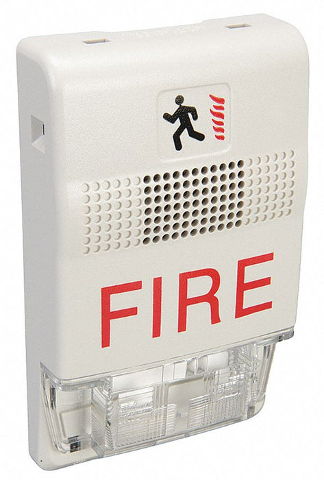 Chime Strobe Marked Fire White