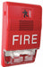 Chime Strobe Marked Fire Red