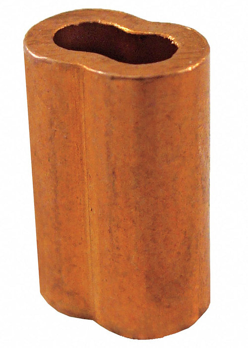 Wire Rope Oval Sleeve 7/32 in Copper
