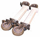 Plate Caster Kit Polyurethane 275 lb PK4