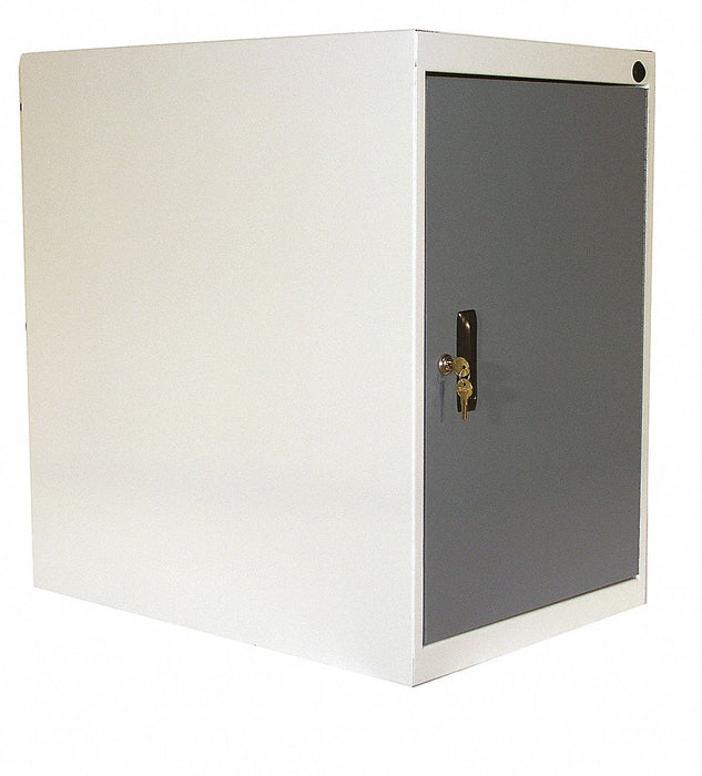 Overhead Cabinet 26Wx12Dx14H White/Blue