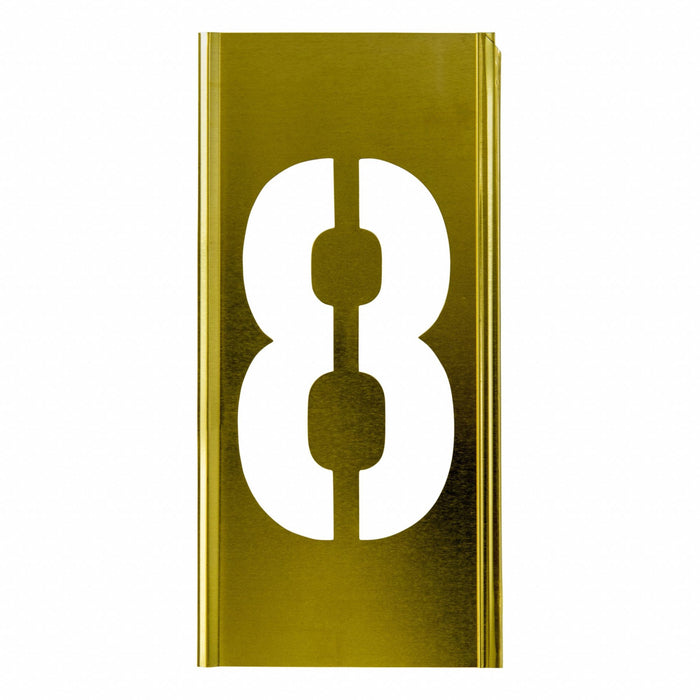 Individual Stencil Number Brass