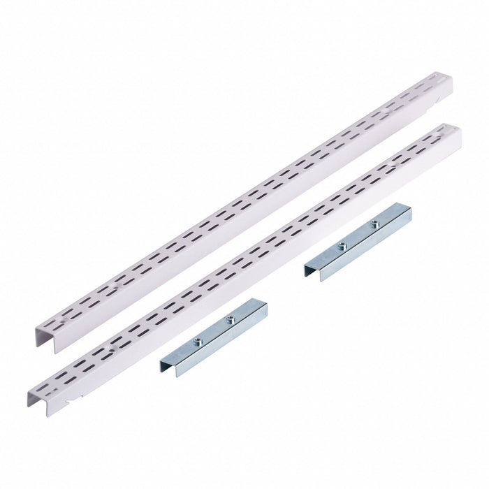 Slotted Standard Wall-Mount Steel White