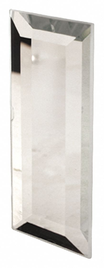 Tray Pull Silver Glass 1 1/4 in W