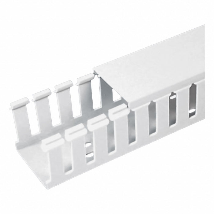 Wire Duct Wide Slot White 3.25 W x 5 D