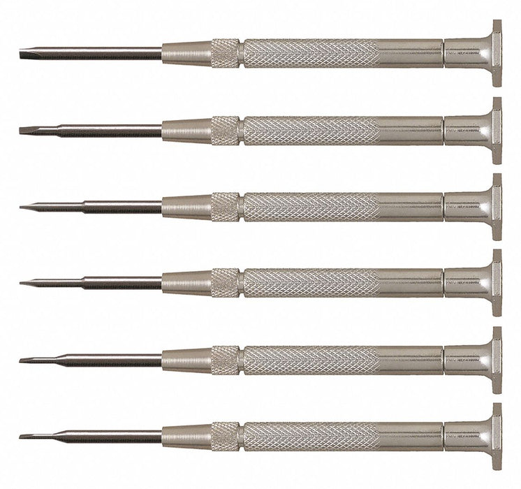 Steel Handle Slot ScrewDriver Set 6 Pc