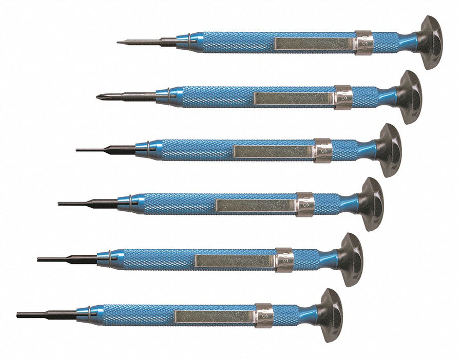Slot/Phil/Screw Extrctr Driver Set 6Pc