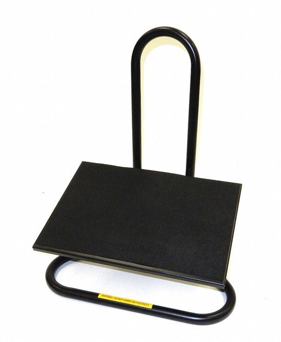 Footrest Black 12 Depth Steel 18 W