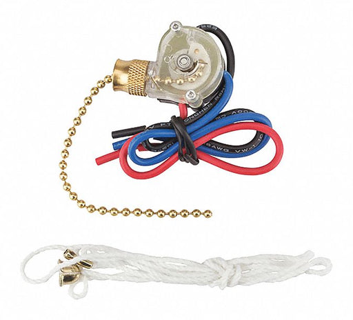 Pull Chain Sp3T With Brass Actuator