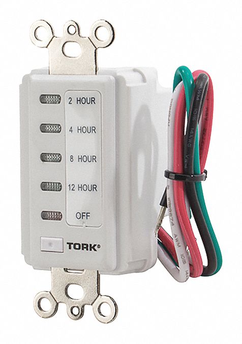 Wall Switch Timer White 120V AC