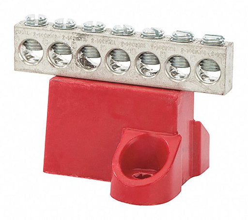 Ground Bar Aluminum 7 Circuit 2-14 AWG