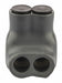 Multi-Tap Black 6-14 AWG 2 Port