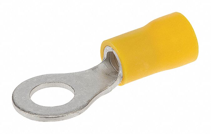 Ring Terminal Vinyl 1/4 Stud 12-10 AWG