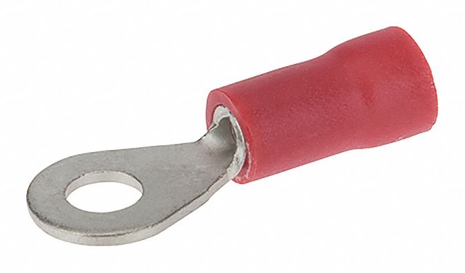 Ring Terminal Vinyl #6 Stud 22-18 AWG