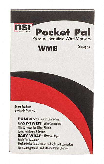 Wire Mrkr. Book (0-9) L1 L2 L3 T1 T2 T3