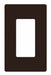 Wallplate 1-Gang Decora Brown