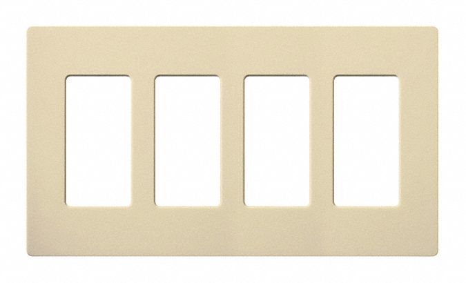Wallplate 4-Gang Decora Ivory