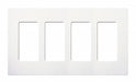 Wallplate 4-Gang Decora White