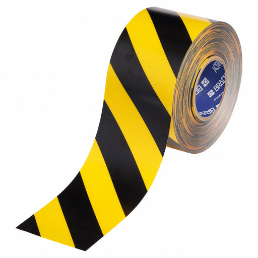 Floor Marking Tape Black/Ylw 4 W 100ft
