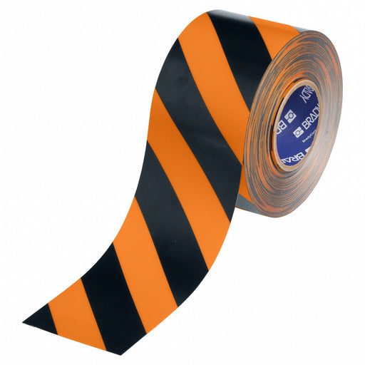 Floor Marking Tape Black/Orng 4 W 100ft