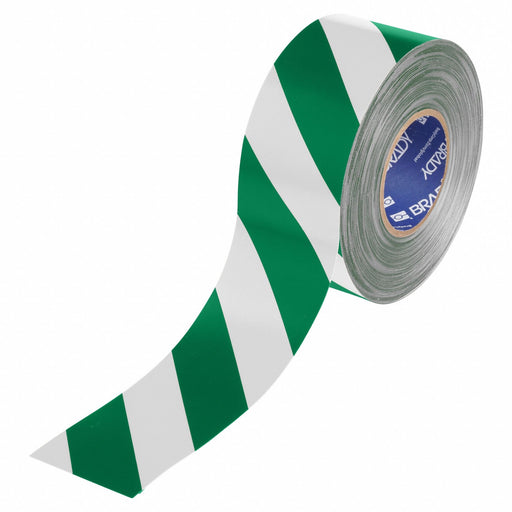 Floor Marking Tape Green/White 3 W 100ft