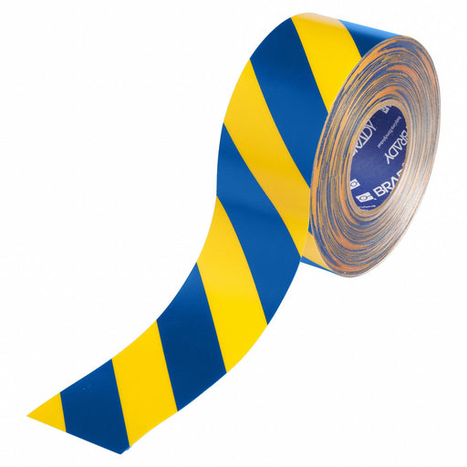 Floor Marking Tape Blue/Ylw 3 W 100ft
