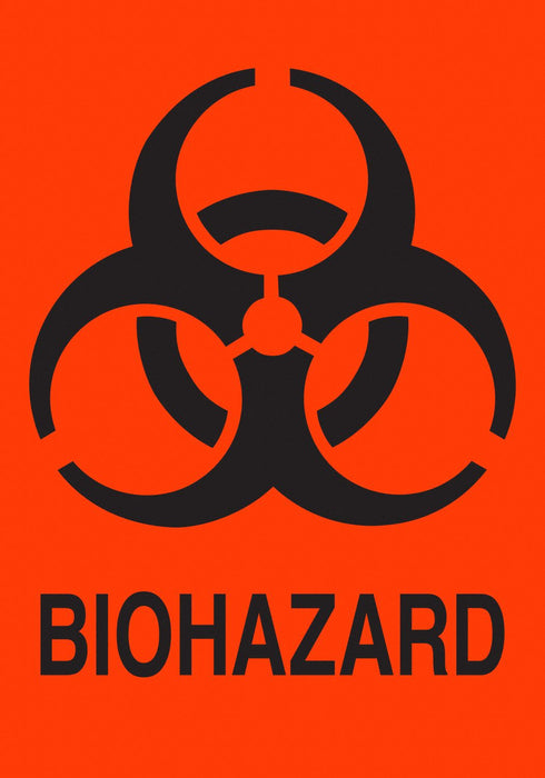 Lbls BIOHAZARD 5x3.5 20PK