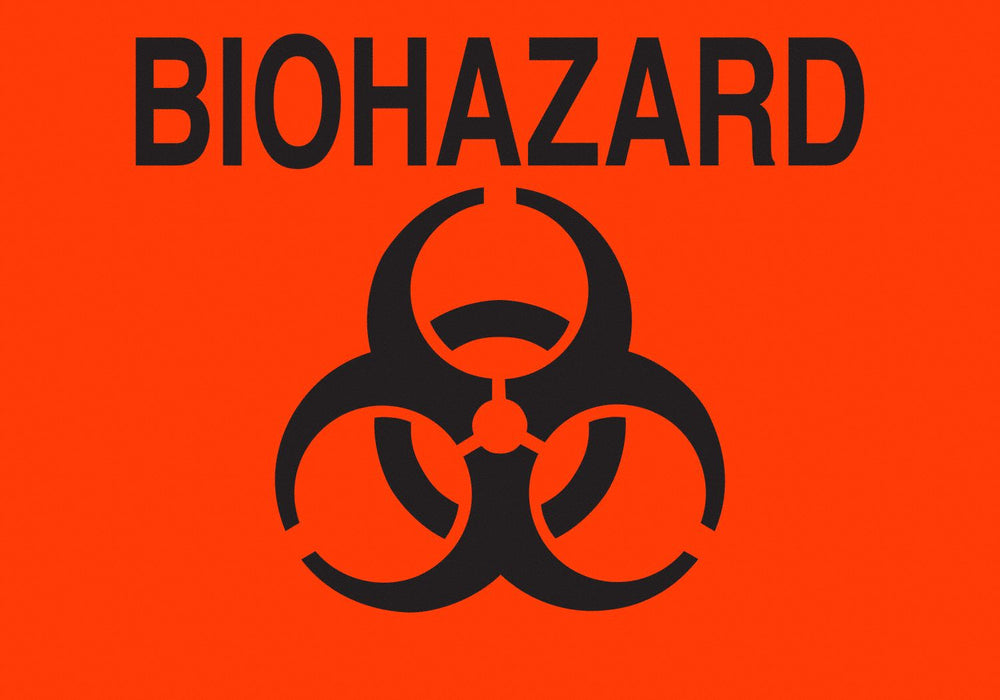 Lbls BIOHAZARD 3.5x5 Sign