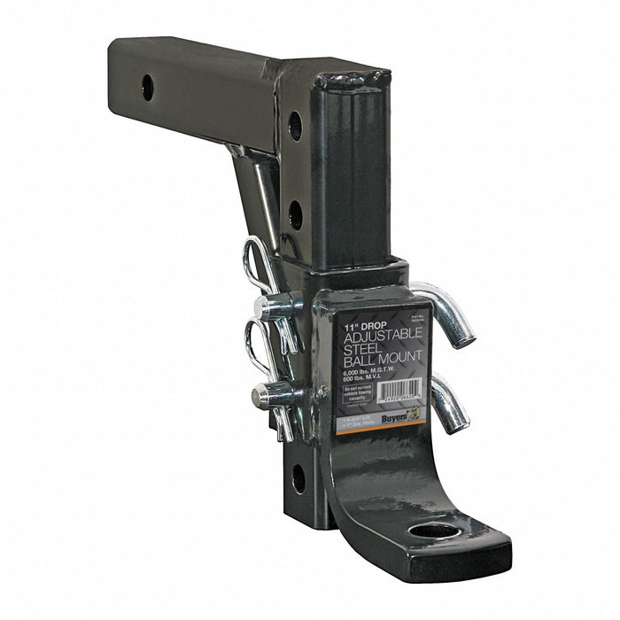 Ball Mount 12 7/8 in L Carbon Steel