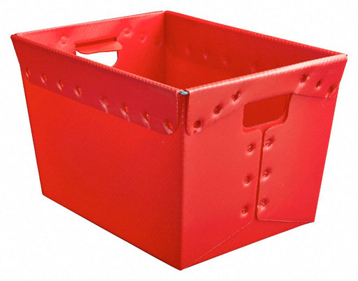 D5774 Nesting Tote 18 in L 13 in W Red PK3