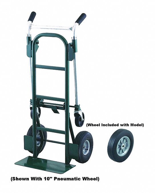 Hand Truck Steel Convertible Dual Handle