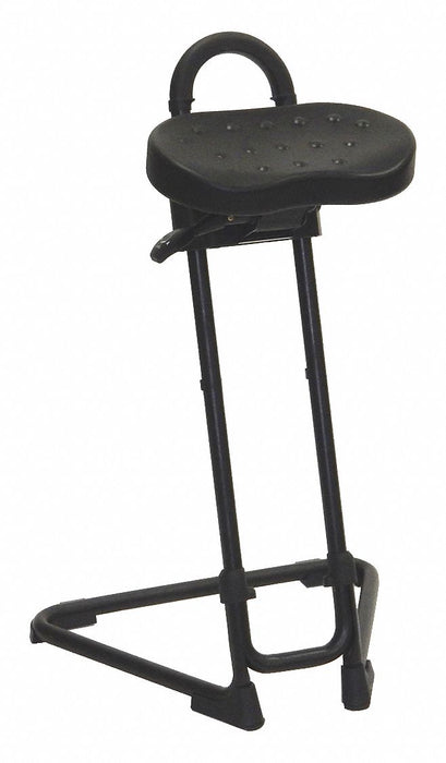 Sit Stand Stool C-Frame Black 35.5 H